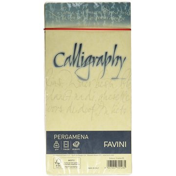 Buste Calligraphy Pergamena 11x22 Pz.25 Gr.90 Crema 05 A572203