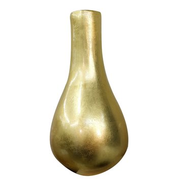 Vaso Porcellana Color Oro 14x28,5x14cm Natale