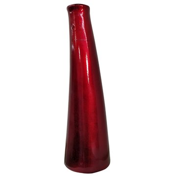 Vaso In Porcellana Colore Rosso 7,5x25,5x7,5cm