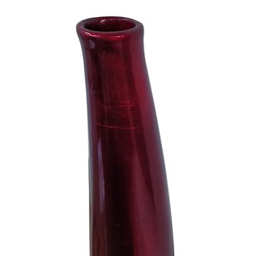 Vaso In Porcellana Colore Rosso 7,5x25,5x7,5cm