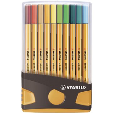 Stabilo Point 88 Colorparade Astuccio Da 20 Antracite/arancio 20 Col. Assortiti