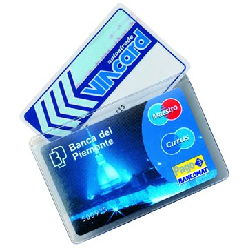 Portacard In Pvc Cristal A Due Scomparti 999