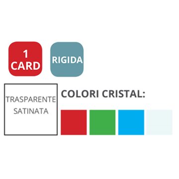 Porta Cartemagnetiche Art.1009 Rigide 1 Scomparto