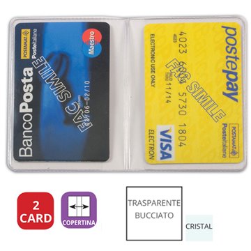 Bicard Porta Card In Pvc 2 Scomparti 890