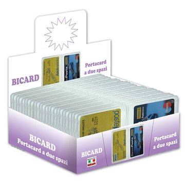 Bicard Porta Card In Pvc 2 Scomparti 890