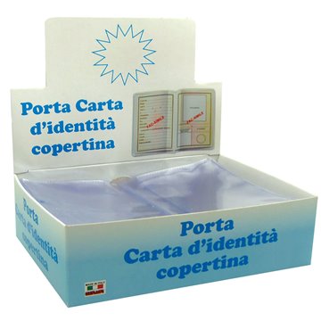 Porta Carta D'identita A Libro 1016v Custodia In Pvc A Libro