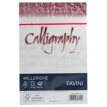 Buste Calligraphy 12x18 Pz.25 Gr.100 Bianco 01 A570427