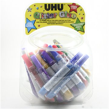 Glitter Glue Uhu Ml.20 Assortito D1553