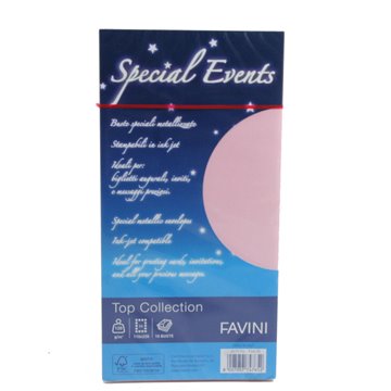 Buste Special Events 11x22 Gr.120 Pz.10 Pink A57s154