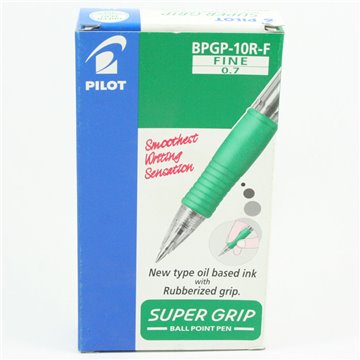 Penne Pilot Super Grip Punta Fine Verde