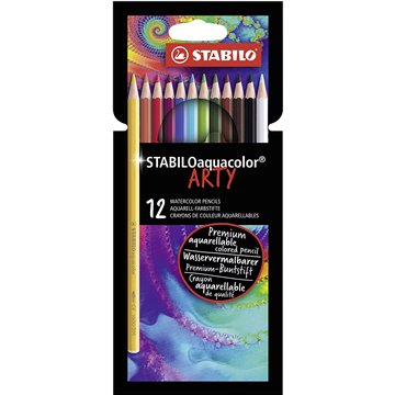 Stabilo Aquacolor Arty Line 12 Colori 1612/1-20 Matite Acquerellabili