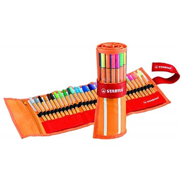 Stabilo Point 88 Penna Fineliner Colori Assortiti - Rollerset Da 30