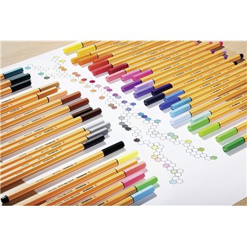 Stabilo Point 88 Penna Fineliner Colori Assortiti - Rollerset Da 30