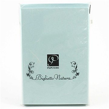 Biglietti + Busta Natura 11,5x17 Pz.10 Azzurro