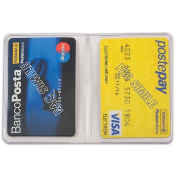 Bicard Porta Card Colorato In Pvc 2 Scomparti 890c