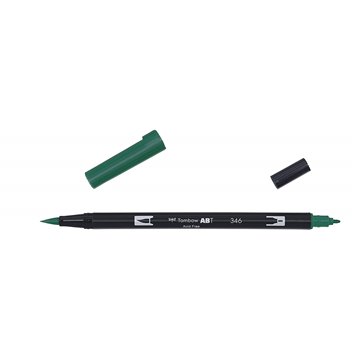 Pennarello Verde Mare Dual Brush Doppia Punta Abt346