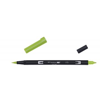 Pennarello Verde Salice Dual Brush Doppia Punta Abt173