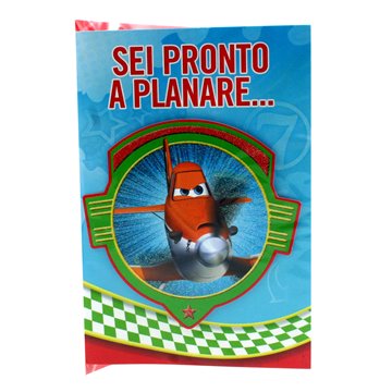 Biglietto Auguri Planes C/applicazioni