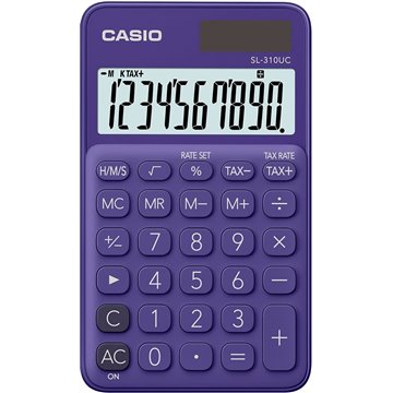 Calcolatrice Tascabile Casio Sl-310 Uc 10 Cifre Viola