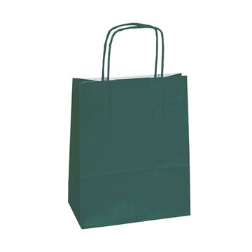 Buste Shopper Carta Kraft 26x11x35 Verde 037542