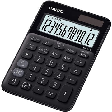 Calcolatrice Da Tavolo Casio Ms-20uc 12 Cifre Nero