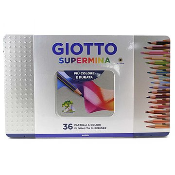 Pastelli Giotto Supermina 36 In Scatola Di Metallo 236900