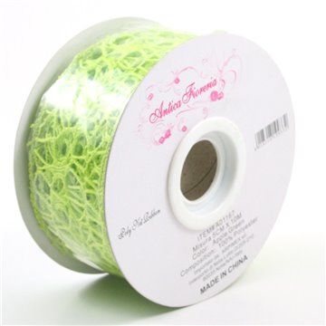 Rotolo Polycotton Cm.5 Verde Nastro  Decorativo