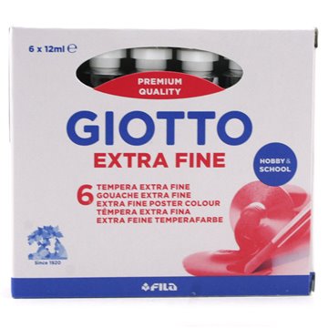 Tempera Giotto Tubo 12ml 24 Nero 352024