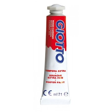 Tempera Giotto Tubo 7 09 Rosso Carminio 21ml 355009