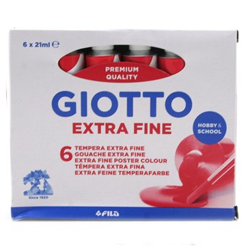 Tempera Giotto Tubo 7 09 Rosso Carminio 21ml 355009