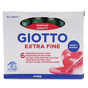 Tempera Giotto Tubo 7 12 Verde 355012