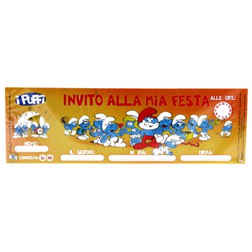 Inviti Alle Feste Puffi 86869