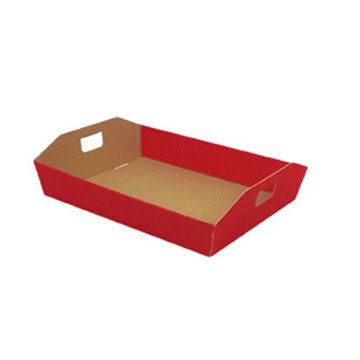 Cesta Cartone Ondulato 31x24x6 Rosso 1510w/cro