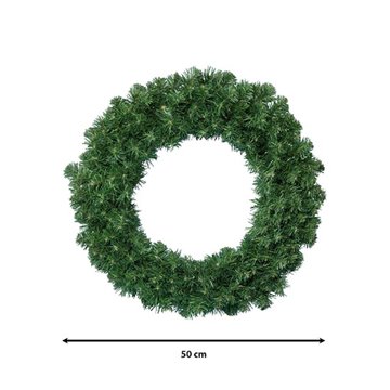 Corona Imperial Wreath Indoor E Outdoor Diametro 50cm Verde Natale