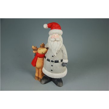 Babbo Natale Terracotta Cm.20