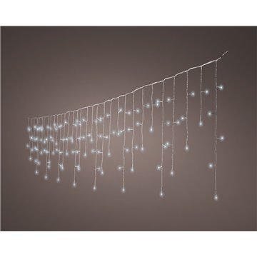 Luci Led Tenda Esterno 8 Funzioni 750cm Bianco Freddo 494820