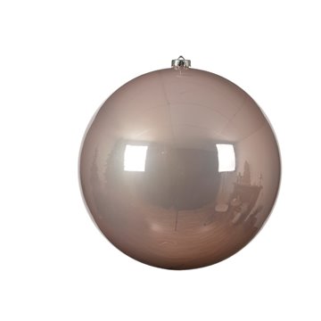 Sfera Natale Infrangibile Lucida 25cm Rosa Cipria 022574