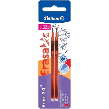 Refill Da 2 Pz Pelikan Erase 2.0 Rosso Per Penna Cancellabile