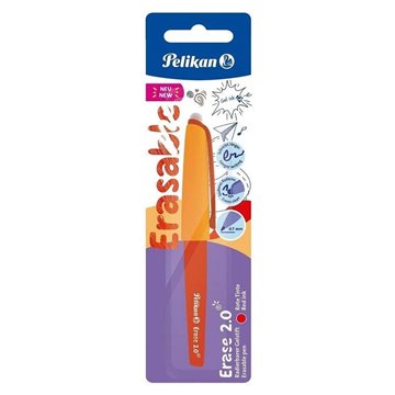 Pelikan Erase 2.0 Penna Cancellabile Ergonomica Roller Rosso Per Destrimani