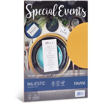 Fogli A4 Special Events Ff.20 Gr.120 Gold Oro A69h154