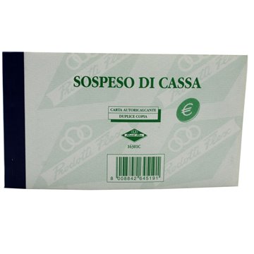 Blocco Sospeso Di Cassa 2 Copie Flex 16301c