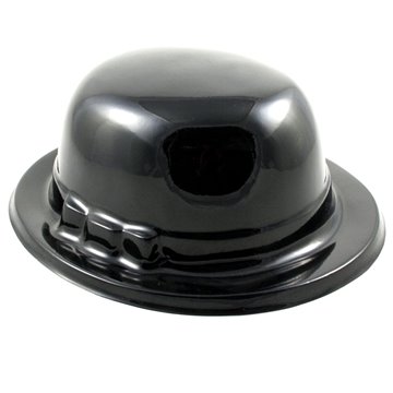 Cappello Bombetta Plastica Nero