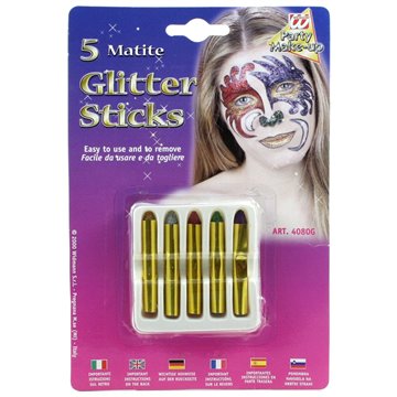 Set 5 Matite Glitter 4080g