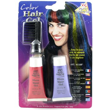 Set Colore Gel Per Capelli C/pettine 4116f