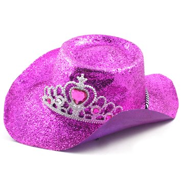 Carnevale Cappelli Cow-girl Glit.rosa C/corona 2796p