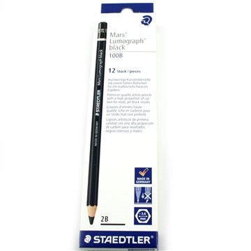 Matite Staedtler Black 100b-2b 12 Pezzi