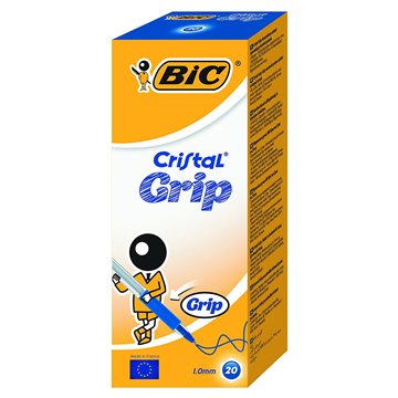 Penne Bic Cristal Grip Blu 889985