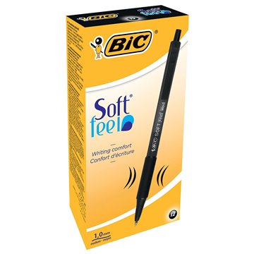 Penne Bic Soft Feel Scatto Nere 837397