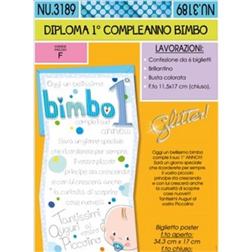 Biglietti I?compleanno Bimbo Nu3189