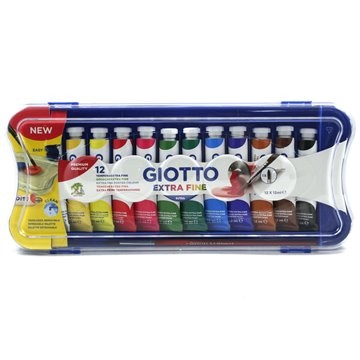 Tempera Giotto Tubo 4 12 Colori 12 Ml 304100